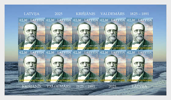 Latvia 2025 Krisjanis Valdemars Writer 200 ann Sheetlet MNH