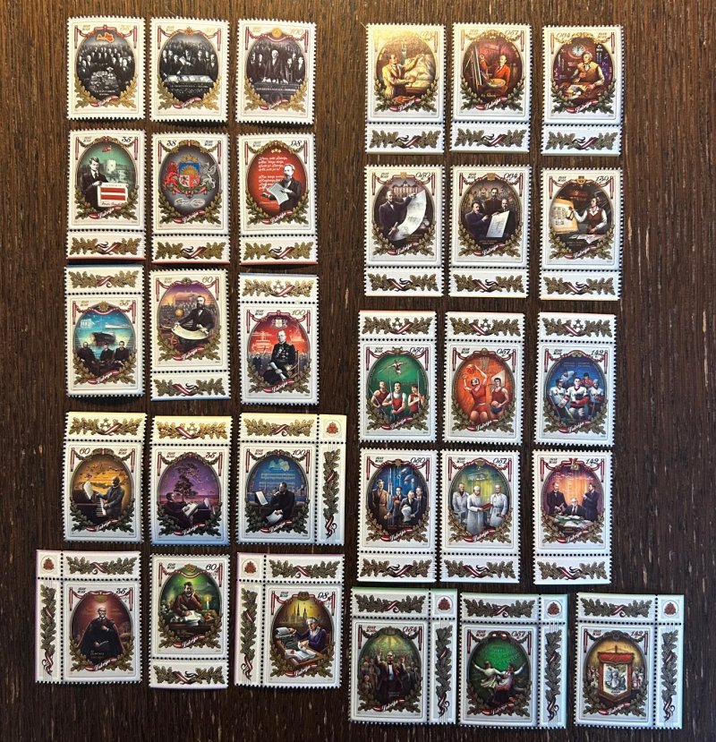 Latvia 2018 Independence 100 ann Full set of 30 stamps 2009-2018 MNH - Image 1