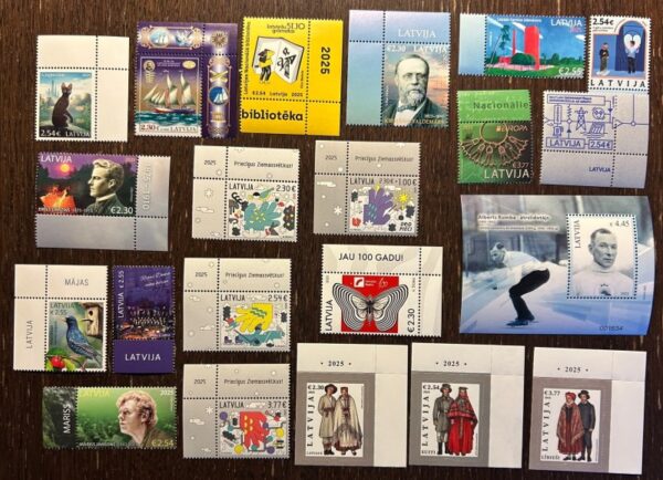 Latvia 2025 Year set in orginary complectation all stamps and block MNH