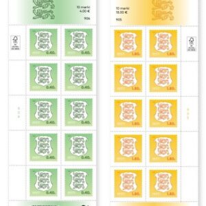 Estonia 2026 Definitives Coat of Arms 0.40; 1.80 Set of 2 sheetlets MNH