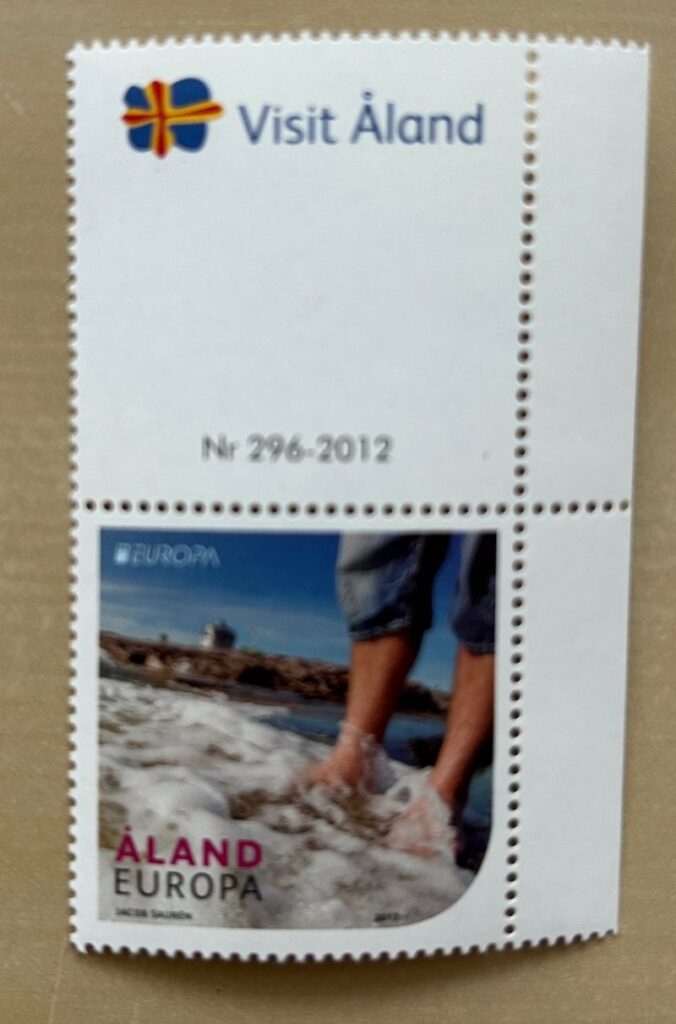 Aland Islands Åland 2012 Europa CEPT Visit to Åland Lighthouse Stamp with label MNH
