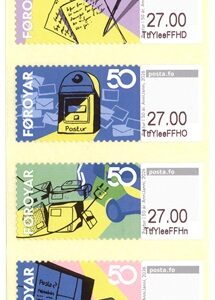 Faroe Islands Denmark 2026 50 Years of Faroese Postal Service Set of 4 stamps in strip MNH