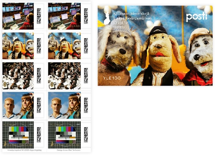 Finland 2026 State Radio TV company Yle 100 ann 2 sets in booklet MNH - Image 1