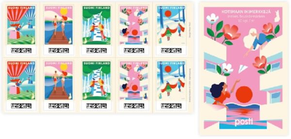 Finland 2026 St Valentine (friends) Day 2 sets in booklet MNH