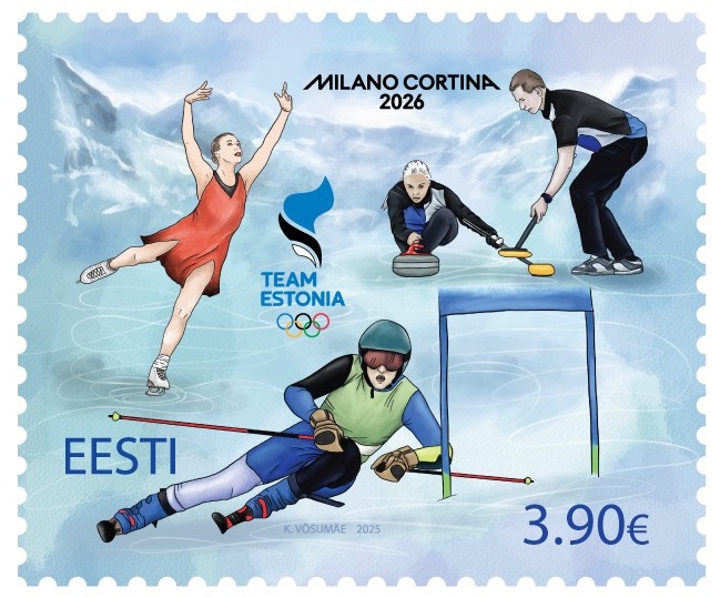 Estonia 2026 Olympic games Milano Cortina Olympics Stamp MNH - Image 1