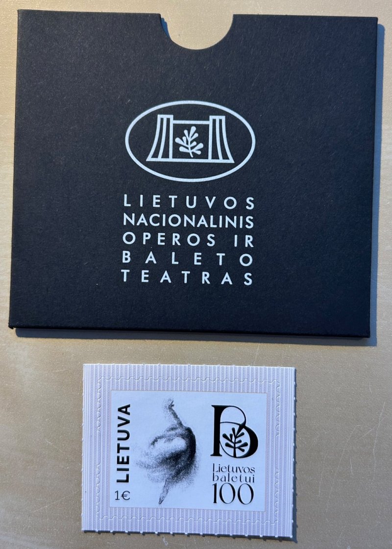 Lithuania 2026 National ballet 100 ann Special limited edition stamp MNH - Image 1