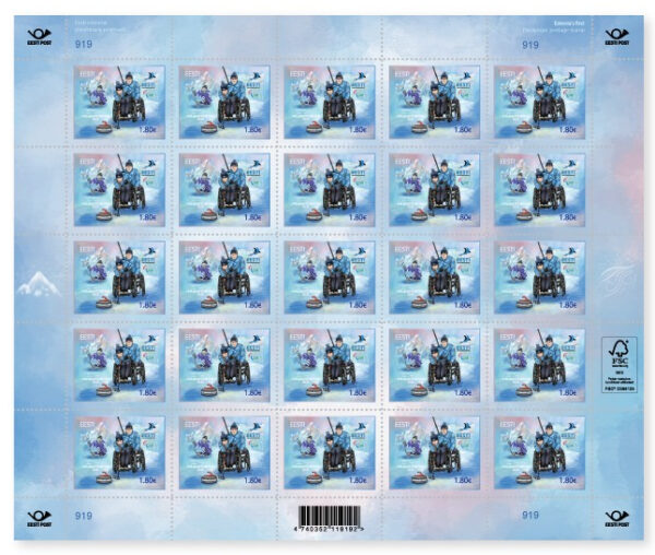 Estonia 2026 Paralympic games Milano Cortina Olympics Sheetlet MNH