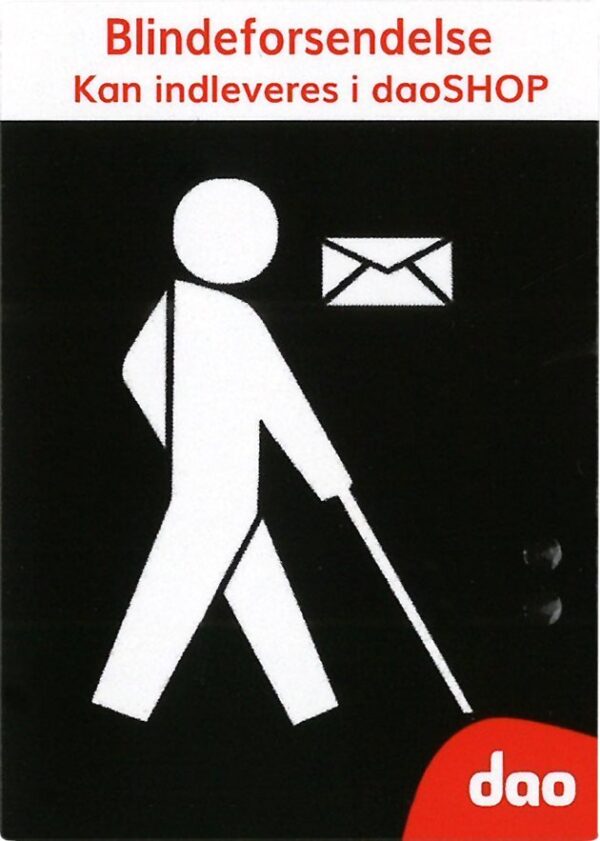 Denmark 2026 Stamp with Braille alphabet for blind people to write with DAO post service MNH