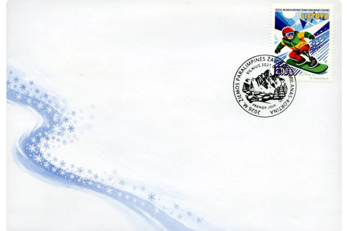 Lithuania 2026 Paralympic games Milan Cortina Olympics FDC - Image 1