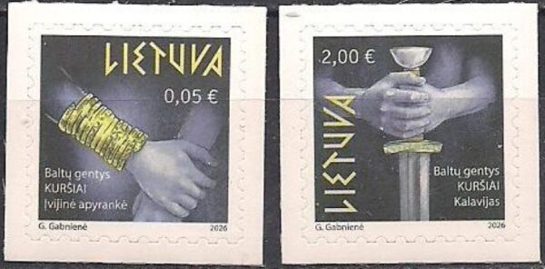 Lithuania 2026 Definitives Baltic tribes Curonians Set of 2 stamps MNH