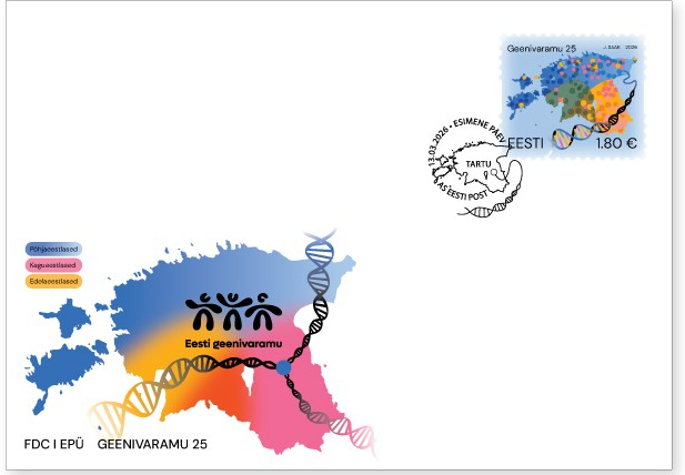 Estonia 2026 Genetic State Biobank 25 ann FDC - Image 1
