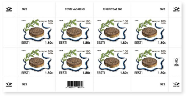 Estonia 2026 State Great Seal 100 ann Sheetlet MNH