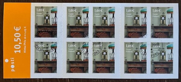 Finland 2008 Art Nouveau Furniture Clocks Sheetlet / booklet CTO