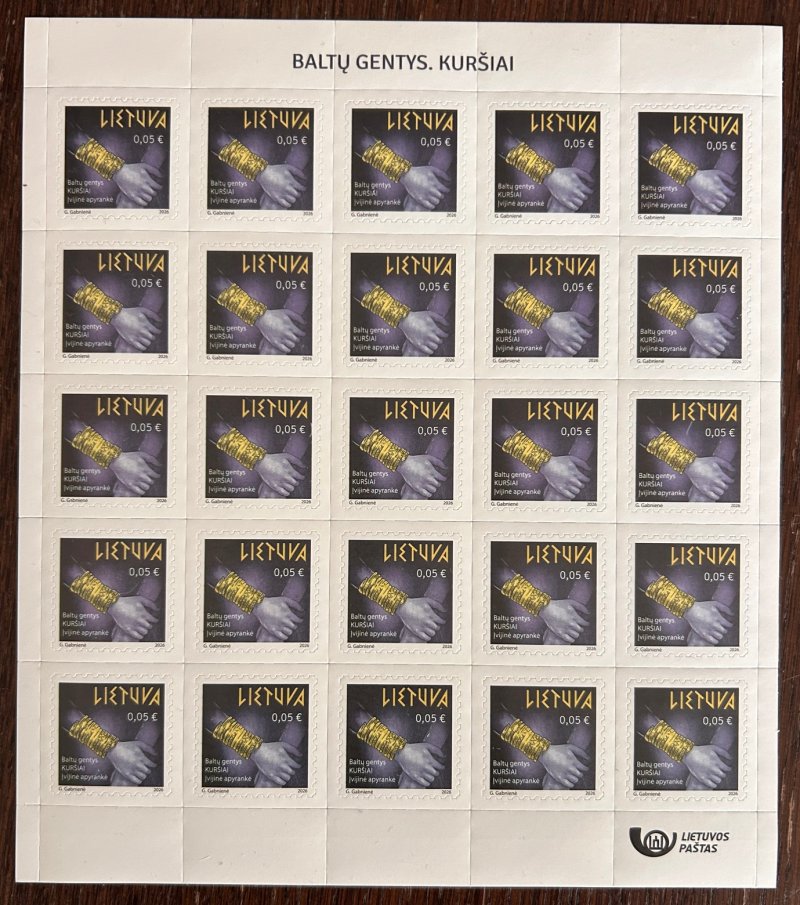 Lithuania 2026 Definitives Baltic tribes Curonians Set of 2 sheetlets MNH - Image 1