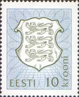 Estonia Estland Estonie 1993 Definitives State Coat of Arms 10 kr Stamp MNH