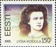 Estonia Estland Estonie 1993 Poetess Lydia Koidula 150 ann Stamp MNH