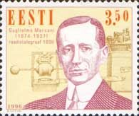 Estonia. Centenary of Guglielmo Marconi's Patented Wireless Telegraph. Stamp