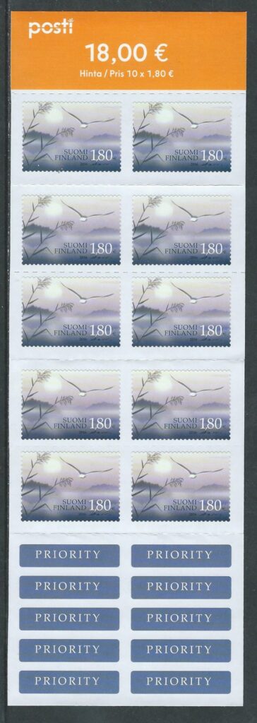 Finland. Wings of thoughts. Sheetlet of 10 stamps