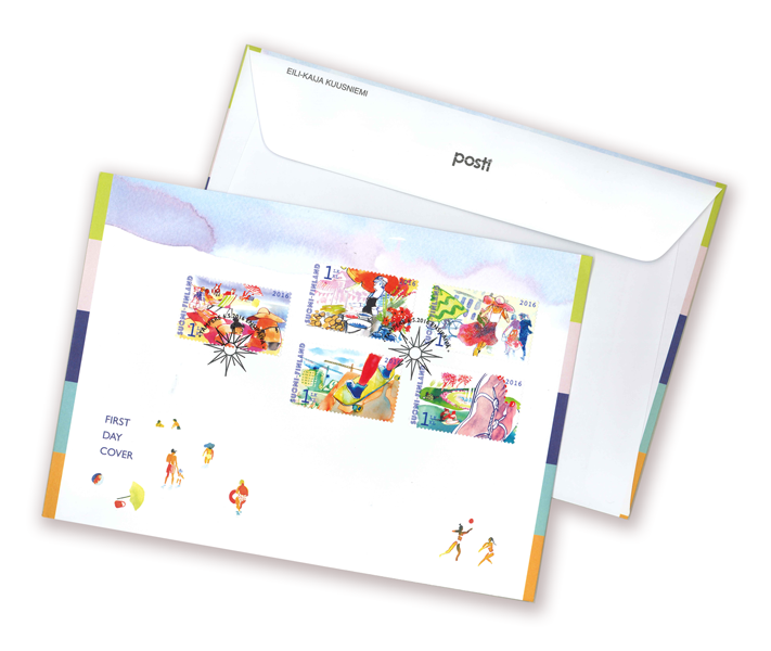 Finland 2016 On Vacation set FDC - Image 1