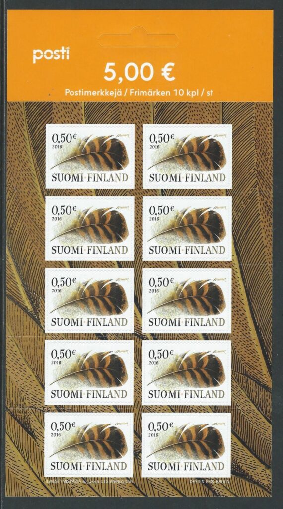 Finland 2016 Duck feather Definitives Sheetlet MNH