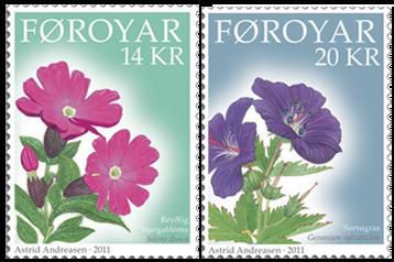 Faroe Islands Denmark 2011 Mountain flowers set of 2 stamps MNH