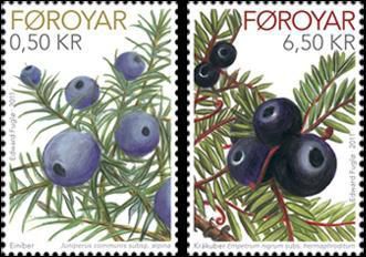 Faroe Islands Denmark 2011 Wild berries set of 2 stamps MNH