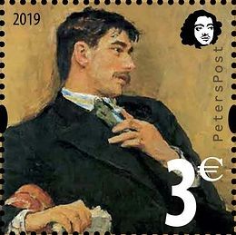 Finland 2019 Korney Chukovsky great Russian writer (portret by Ilya Repin) Peterspost stamp mint
