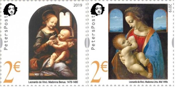 Finland 2019 Leonardo da Vinci 500 years from the date of death Peterspost set of 2 stamps MNH