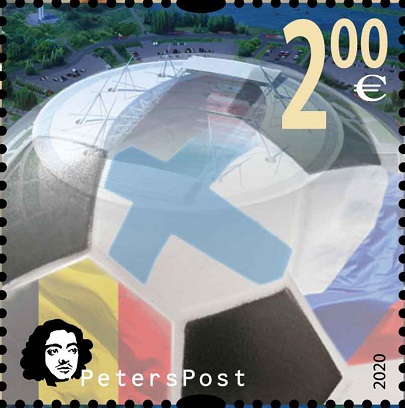 Finland 2020 Qualifiers for the European foolball championship UEFA Peterspost stamp MNH