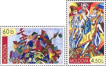 Moldova Moldavia 2006 Europa CEPT Integration through the eyes of children set of 2 stamps MNH