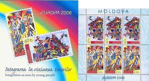 Moldova Moldavia 2006 Europa Integration through the eyes of children booklet with special sheetlet MNH