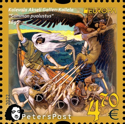 Finland 2022 Europa Myths & Legends Kalevala Akseli Gallen-Kallela Peterspost stamp MNH