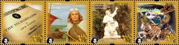 Finland 2022 Europa CEPT Myths & Legends Kalevala Peterspost strip of 4 stamps MNH