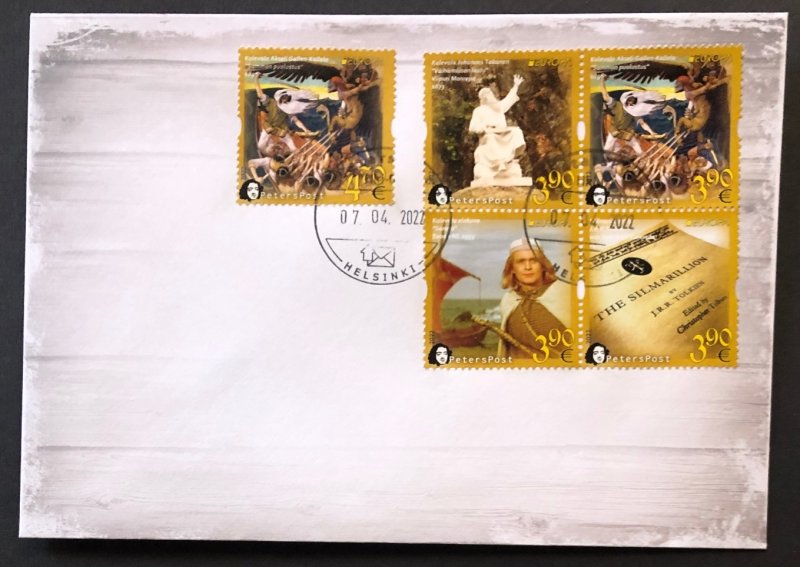 Finland 2022 Europa CEPT Myths & Legends Kalevala Peterspost FDC of perforated set - Image 1