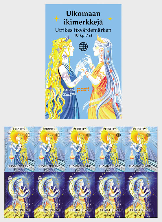 Finland 2022 Posti Europa CEPT Stories and Myths sheetlet of 5 sets with labels mint