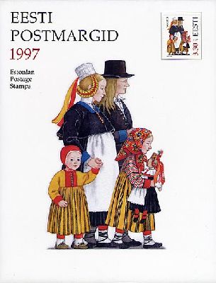 Estonia Estland 1997 Stamp Year set in special finest design folder