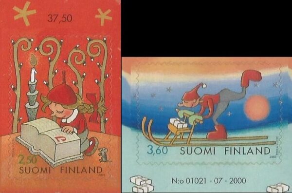 Finland 2001 Christmas set of 2 stamps MNH