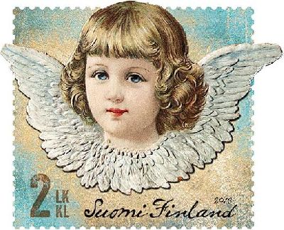 Finland 2013 vintage christmas angel stamp mint