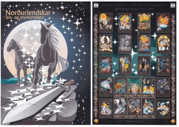 Faroe Islands 2001 Magic Nordic world of the fairy tales and legends finest block in special booklet