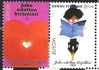 Finland 2003 Europa CEPT Art of posters strip of 2 stamps MNH