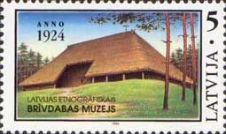 Latvia Lettland Lettonie 1994 Ethnography museum Brivdabas stamp MNH
