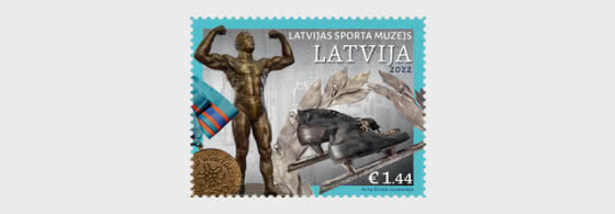 Latvia Lettland 2022 Latvian Sport Museum Stamp mint