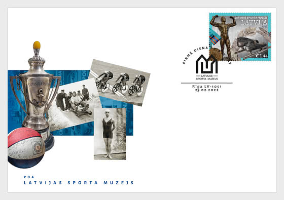 Latvia Lettland 2022 Latvian Sport Museum FDC