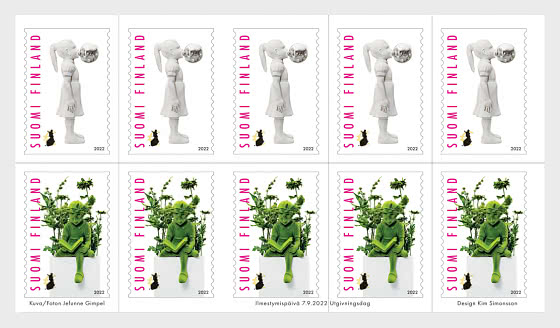 Finland 2022 Posti´s Art Award Sculptor Kim Simonsson Sheetlet mint