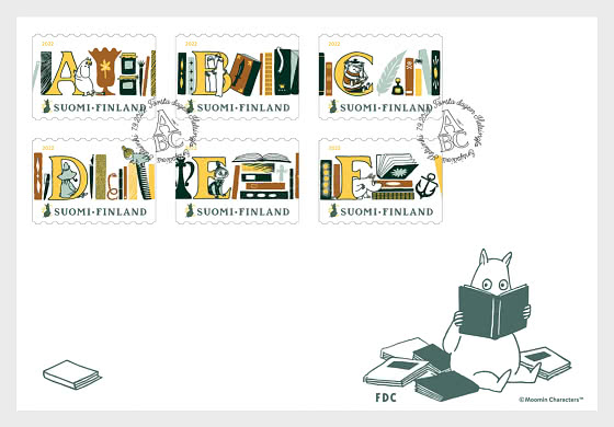 Finland 2022 Moomins ABC FDC