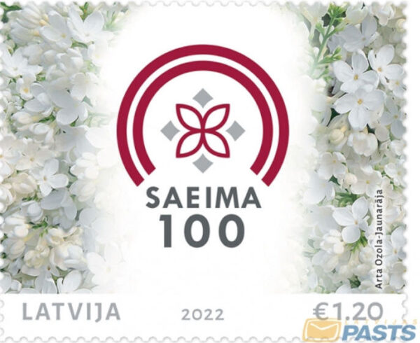 Latvia 2022 100th of The Parliament of Latvia Stamp mint