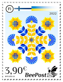 Finland 2022 Support to Ukraine BeePost Stamp mint
