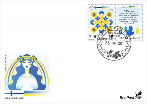 Finland 2022 Support to Ukraine BeePost FDC