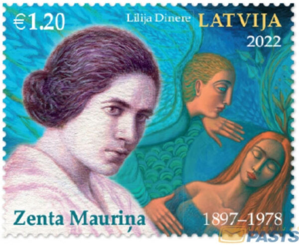 Latvia 2022 Latvian writer essayist Zenta Mauriņa Stamp mint