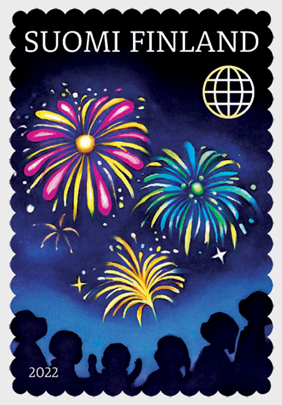 Finland 2022 Christmas and New Year Fireworks Stamp mint